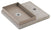 Base avec Plateau pour Fontaines avec Grand Anneau 40x40x5 cm en Ciment Belfer 42/BSE/5 Tortora