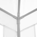 Gazebo da Giardino  per Esterno e Interno 2,7x2,7m Telaio in Acciaio Bianco
