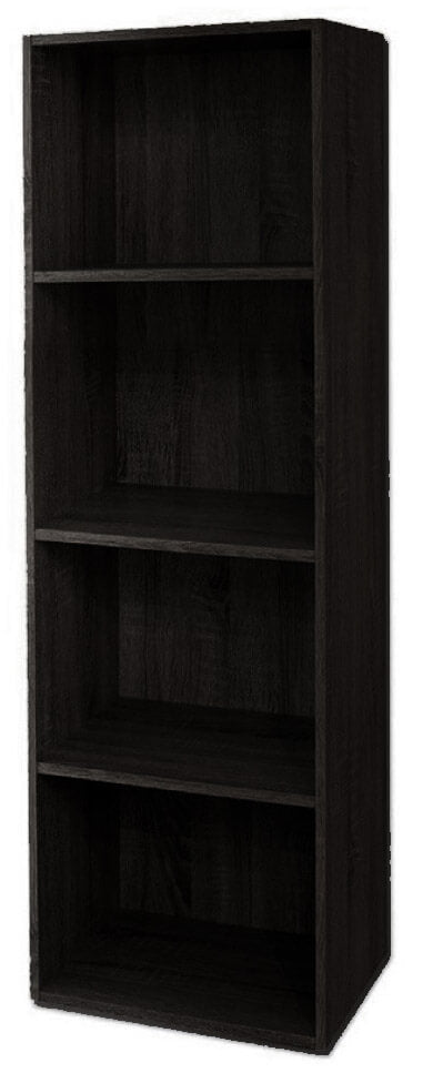 prezzo Bibliothèque avec 4 étagères 40x29x132 cm en bois Wengè