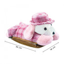 Borsa Acqua Calda Elettrica Ricaricabile Scaldamani Cane a Peluche Rosa