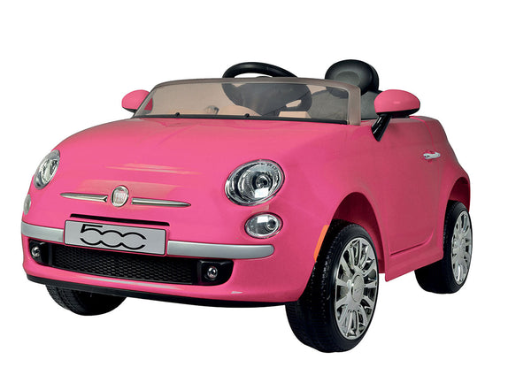 Voiture électrique pour enfants 12V avec permis Fiat 500 rose prezzo