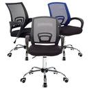 Sedia Poltrona Direzionale da Ufficio con Schienale Traspirante Blu