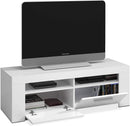 Mobile TV Soggiorno 120x42x40 cm 2 Ante e Ripiani Bianco