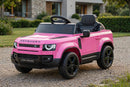 Macchina Elettrica per Bambini Licenza Land Rover Defender Small 12V con Telecomando Rosa