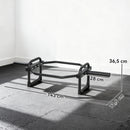 Barra Olimpica Esagonale 5 cm con Capacità 300kg per Sollevamento Pesi in Metallo Nero      