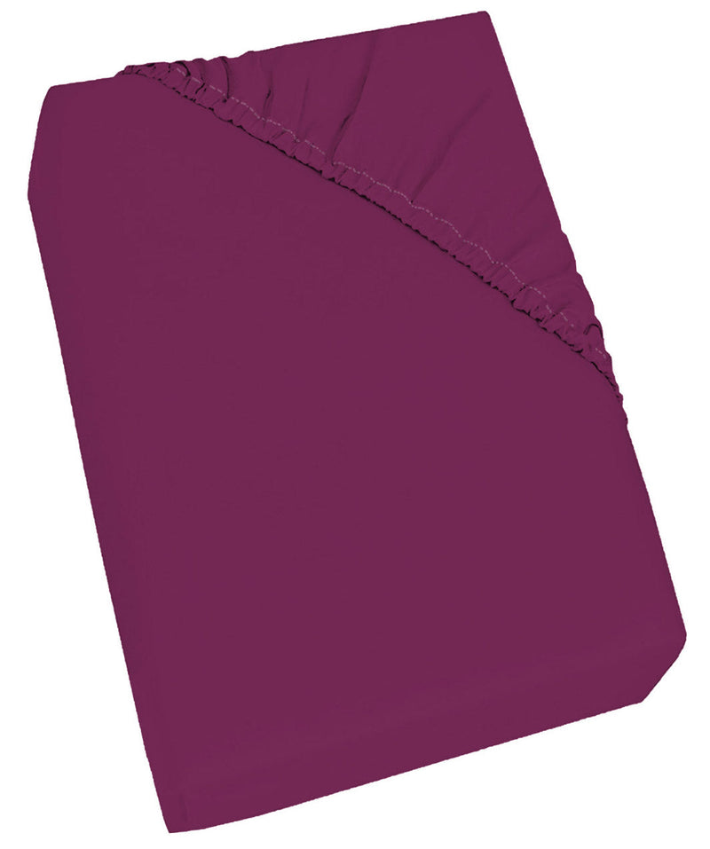 Lenzuolo Sotto con Angoli ed Elastico Tinta Unita Fucsia