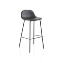 Set 2 Sgabelli 42x43x91,5 cm in Similpelle Marrone
