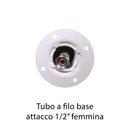 Fontana a Colonna Rubinetto Doppio in Ottone con Base e Vaschetta Abbeveratoio Belfer 42/REX-R Tortora