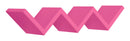 Mensola da Parete Libreria Zigzag 56x15,5 cm in Fibra di Legno Saetta Fuxia
