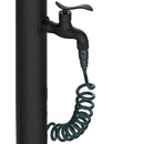 Fontana da Giardino con Rubinetto Tubo Flessibile e Pistola 8 Getti Sined Acqua Pro Nero