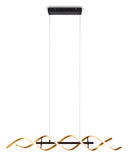 Lampada a Sospensione da Interno a LED in Alluminio Oro