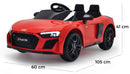 Macchina Elettrica per Bambini 12V con Licenza Audi R8 Spyder Rossa