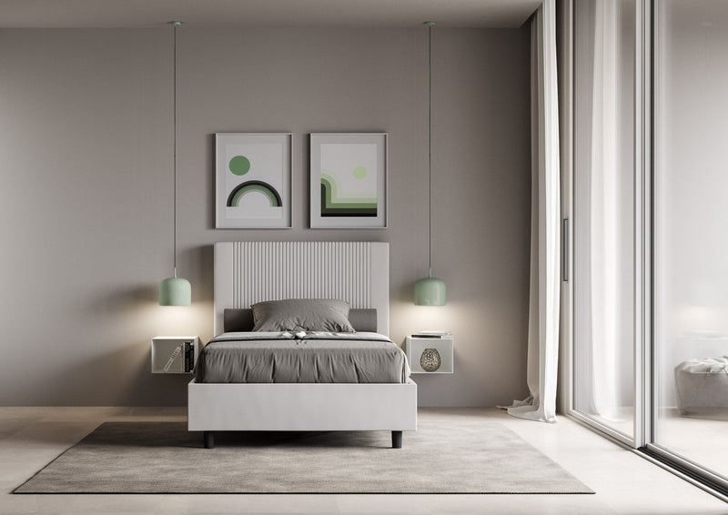 Letto 1 Piazza e Mezzo Piazza e Mezzo 1 Piazza e Mezzo Goya Bianco Varie Misure