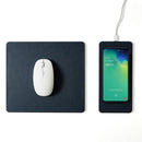 Tappetino per Mouse Scomponibile con Base di Ricarica Wireless Blu Notte