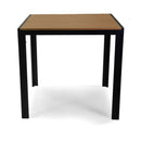 Tavolo da Giardino 80x80xh75 cm in Alluminio Polywood Antracite