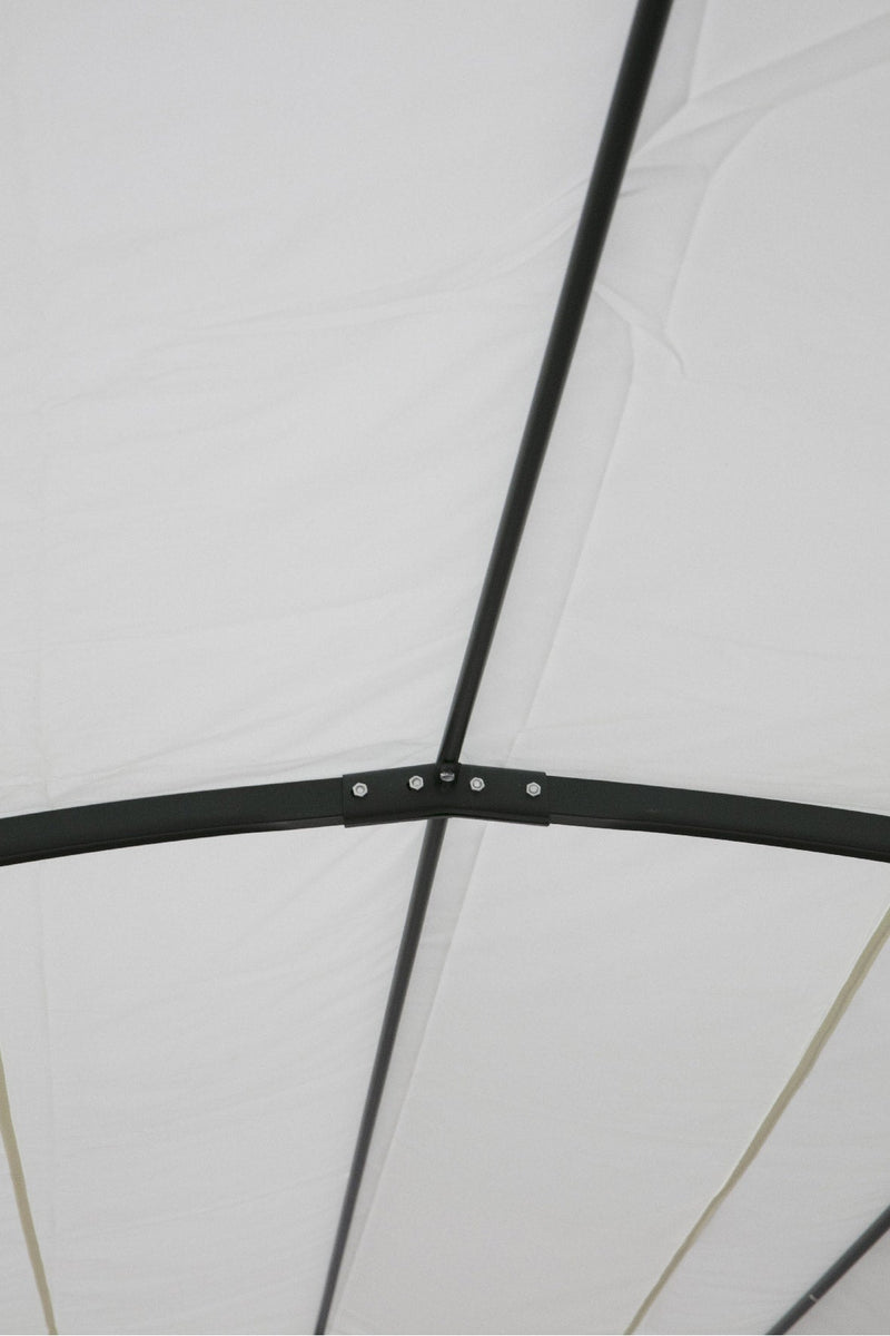 Gazebo da Giardino in Ferro 3x4 mt Soriani Tunnel Ecrù