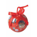 Set 14 Palle di Natale Ø7,5 cm in Polyfoam con Box Naif Rosso