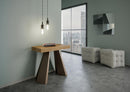 Consolle Allungabile 90-196x40x77 cm in Nobilitato Marrone