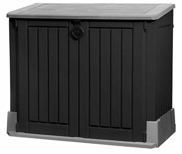 sconto Armoire à outils de jardin 130x110x74 cm en résine Keter Store It Out Midi Noir