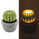 Candela led cactus con vaso fontana cm Ø23xh28