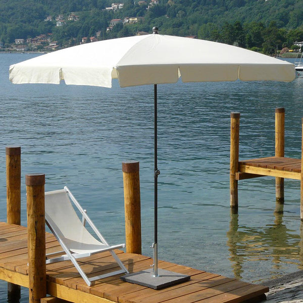acquista Parasol de jardin 210x130 cm Mât Acier Ø27 mm Maffei Novara Ecru