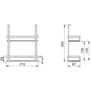 Porta Spezie da Appendere 2 Ripiani in Acciaio Emuca Grigio antracite