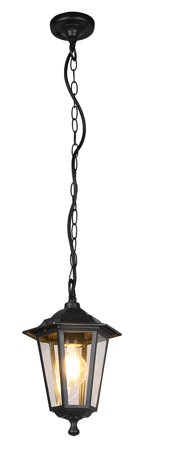 Lampada a Sospensione da Esterno Attacco E27 in Alluminio Nero Opaco online