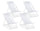 Lot de 4 transats pliants Taylor White Taylor White