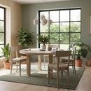 Set 2 Sedie 44x45xH82 cm in Legno Laccato Monaco Tortora