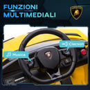 Macchina Elettrica per Bambini Licenza Lamborghini Aventador SVJ Roadster 12V Giallo  