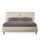 Lit double gris tourterelle différentes tailles
