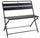 Banc de jardin pliant 94x51x86 cm en fer anthracite