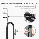 Supporto per Bici con Ganci Regolabili Compatibile con Biciclette 24"-29" e 700c in Metallo Nero      