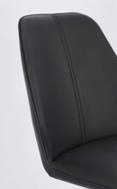 Set 4 Sedie 44x62x88h cm Maxwell Pu Nero 