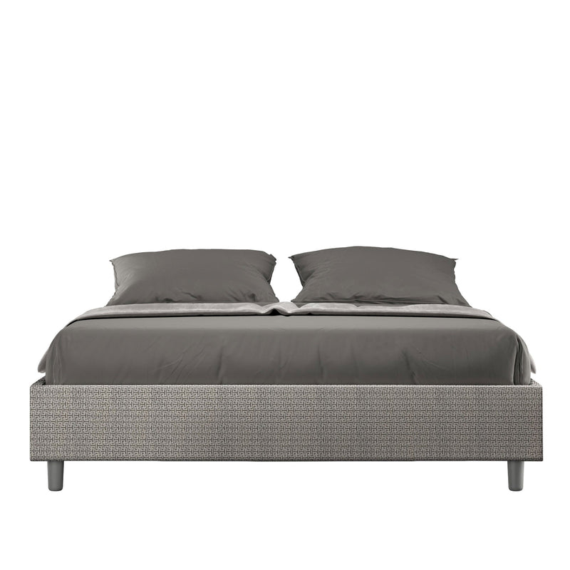 Letto Matrimoniale Azelia Labirinto 02 Grigio Varie Misure