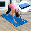 Tappetino Fitness e Yoga Pieghevole Blu 305x122x5 cm 