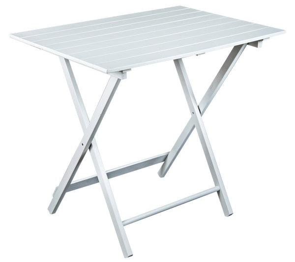 Table de Jardin Pliante 80x60x80 cm en Bois Blanc acquista