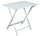 Table de Jardin Pliante 80x60x80 cm en Bois Blanc