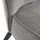 Poltrona Relax in Legno e Tessuto Colore Grigio Scuro Mod. Kansas 59x66x75H cm