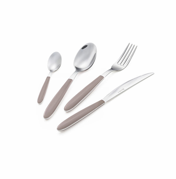 prezzo Servizio Set di Posate 24 pezzi in Acciaio Inox Eme Vero Nocciola 408
