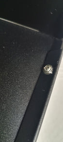 Camino a Bioetanolo da Parete 90x12x40 cm con Vetro in Acciaio Inox Nero Seconda Scelta