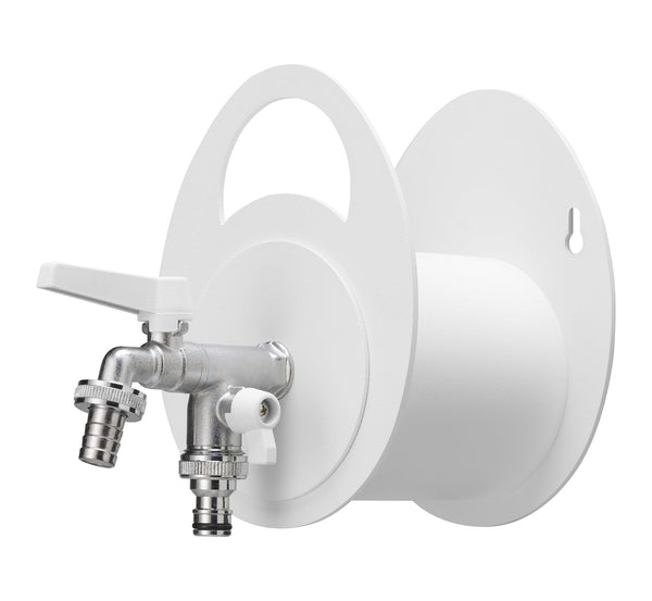 prezzo Portatubo da Muro in Metallo con Rubinetto a Doppia Uscita Belfer 42/MU Bianco