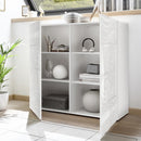 Mobile 121x42x111 cm 2 ante Jasna bianco