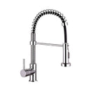 Rubinetto Cucina Miscelatore Monocomando Doccetta Estraibile a Molle in Ottone Anaconda Cromato