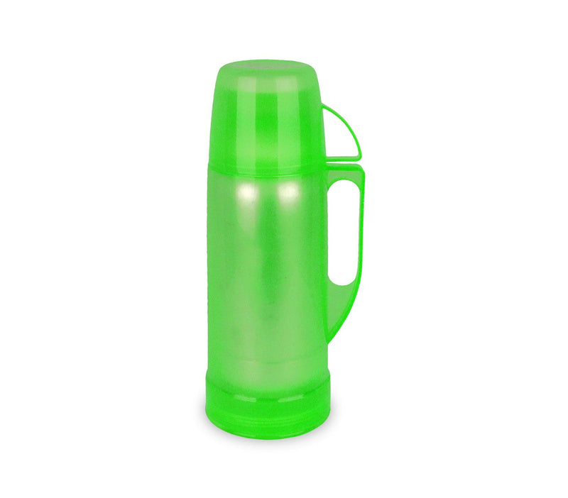 Thermos per bevande welkhome rivestito in plastica colorata 450 ml Verde