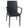 Chaise de jardin 55x54x85 cm en résine anthracite