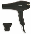 Asciugacapelli Phon 2000W 2 Velocità Kooper Style Nero
