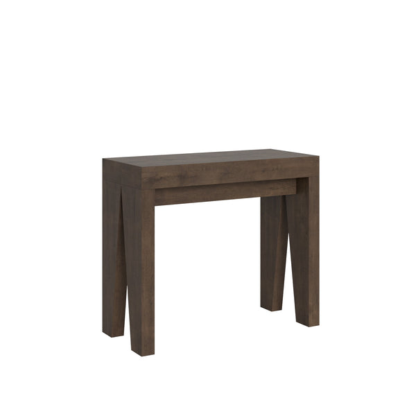 Consolle Allungabile 90-196x42x77 cm in Nobilitato Marrone prezzo