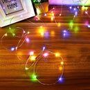 Luci di Natale 50 MicroLed Multicolor a batteria da Interno