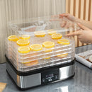 Essiccatore per Alimenti  32x25x29 cm 245W 5 Vassoi con Monito LCD